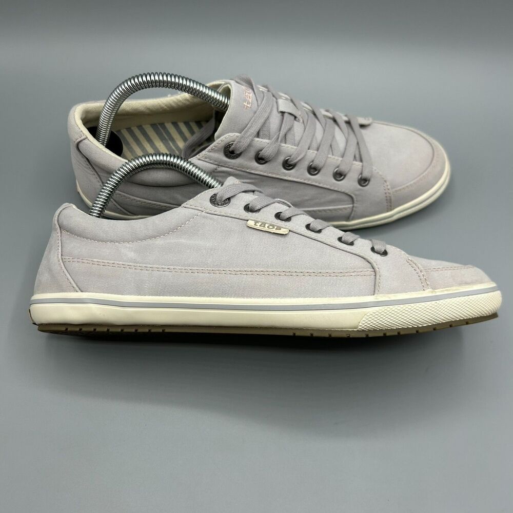 Taos Moc Star Womens Canvas Sneakers Size 11 Gray Comfort Casual Shoes
